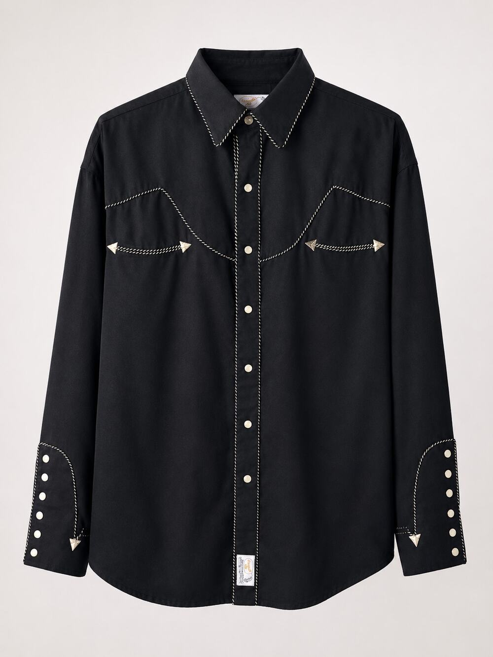 Panhandle Slim Mens XL Black Western Shirt Pearl Snap Cowboy Rockabilly